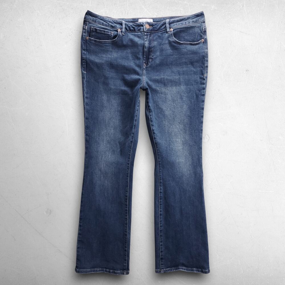 Dear John Jaxtyn High Rise Bootcut‎ Jeans Stretch Denim Women 33 Blue Cowgirl